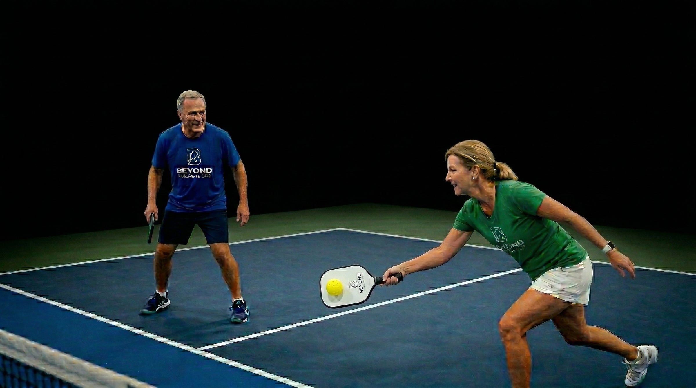 Pickleball players enjoying a game at Beyond Pickleball Club